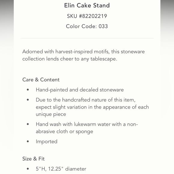 Elin Cake Stand - Picture 6 of 8